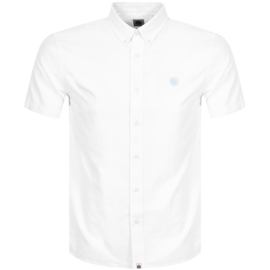 Alternative Image for ProductPretty Green Oxford Short Sleeve Shirt White1